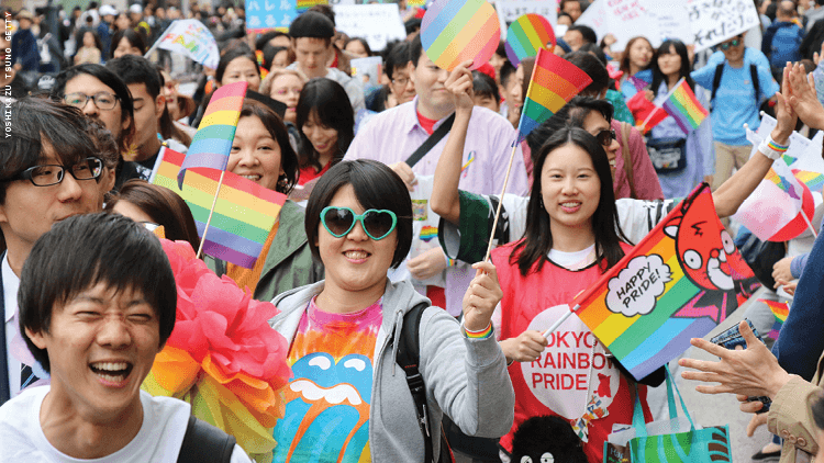 日本的 LGBTQ+ 活动家奥运会推动反歧视
