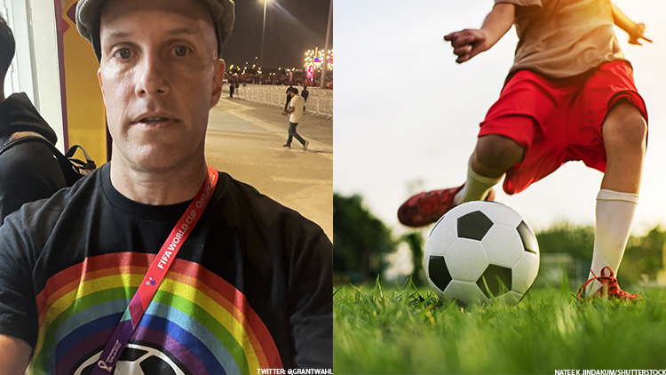 世界杯安保人员拒绝支持 LGBTQ+ 权利的人进入 格兰特·瓦尔说他因身穿彩虹衫而被拒绝进入体育场